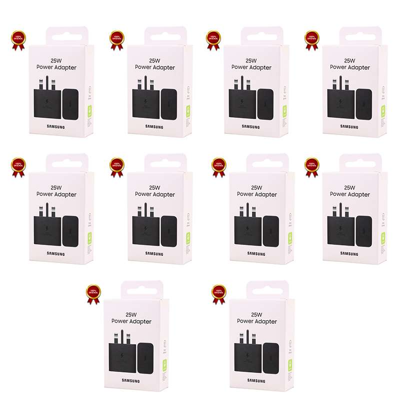 پک 10 عددی شارژر 25 وات اصلی سامسونگ مدل EP-T2510